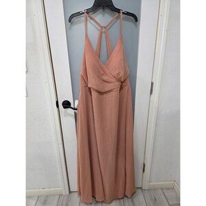 AZAZIE Pink A20 Bridesmaid Formal Dress Maxi Gown Wedding Guest